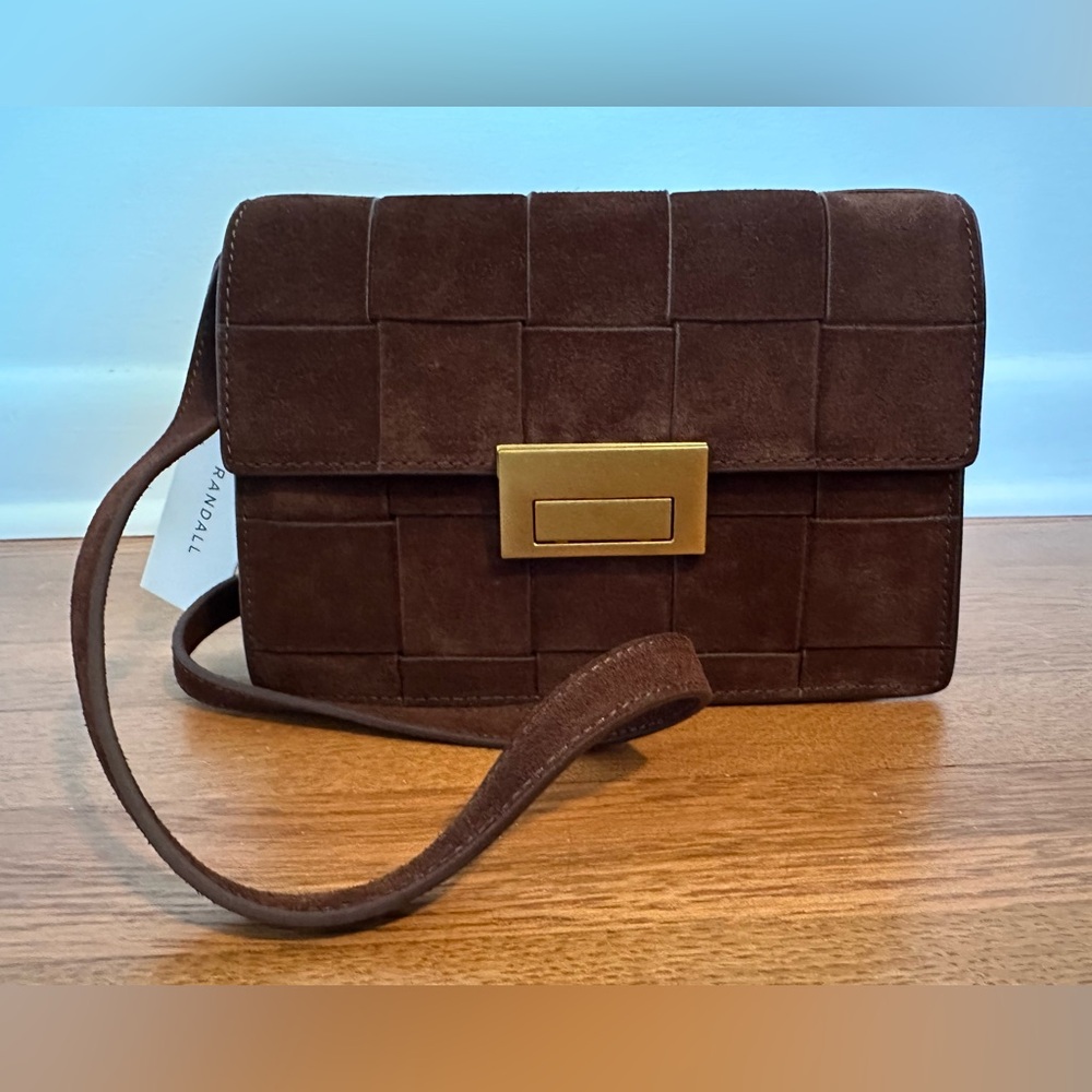 Loeffler Randall Delphine Small Suede Crossbody Bag
